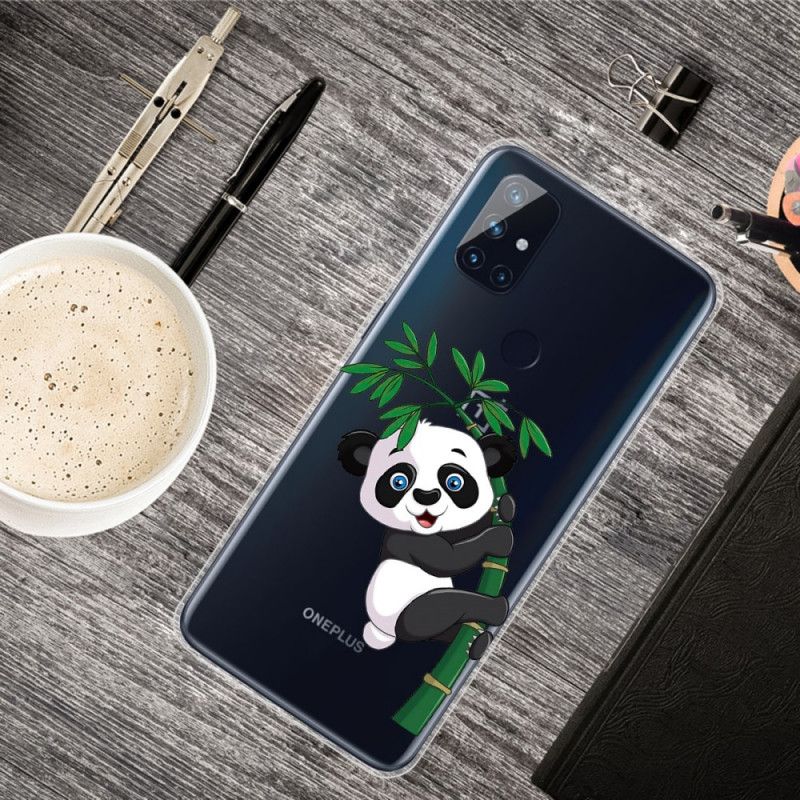 Skal OnePlus Nord N10 Transparent Panda På Bambu