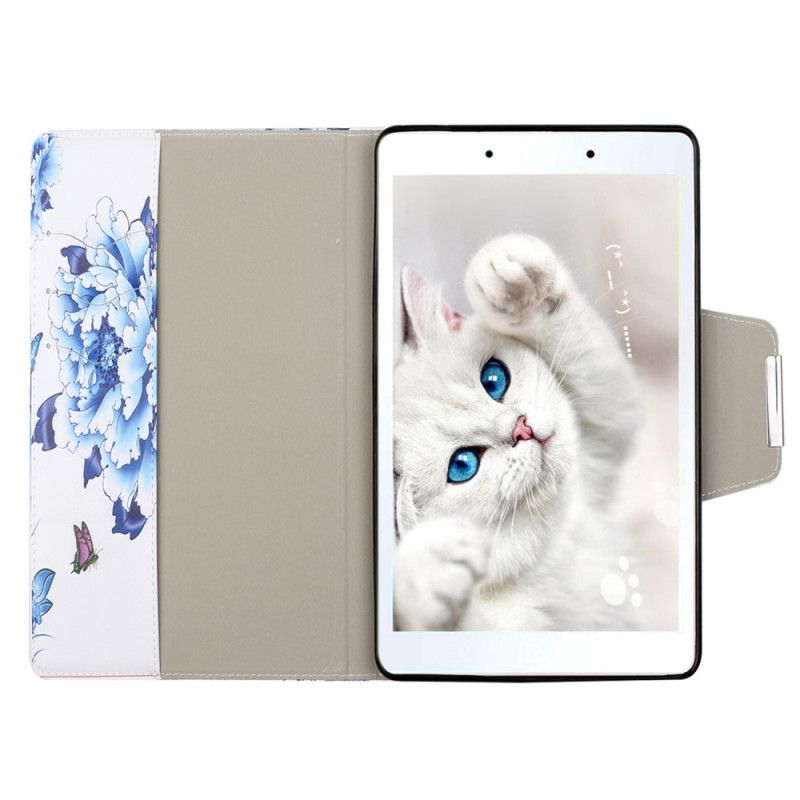 Fodral för Samsung Galaxy Tab A 8" (2019) Grön Blomdekoration