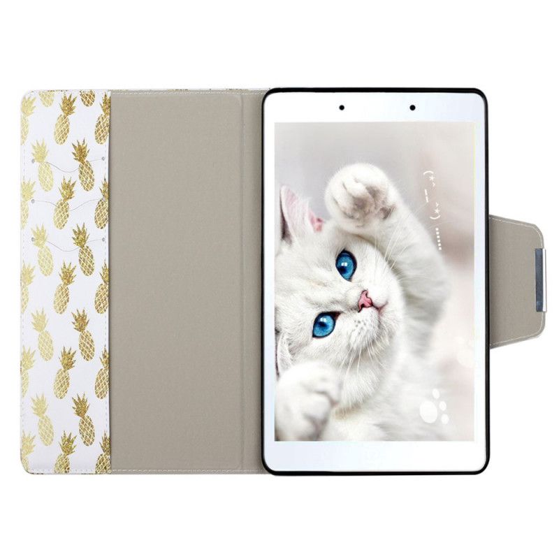 Fodral för Samsung Galaxy Tab A 8" (2019) Gyllene Ananas