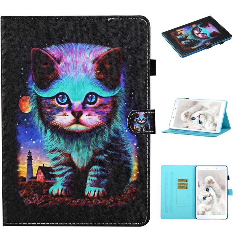 Fodral för Samsung Galaxy Tab A 8" (2019) Nattlig Katt