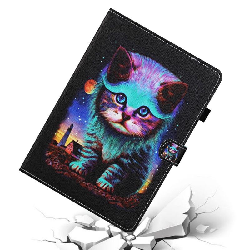 Fodral för Samsung Galaxy Tab A 8" (2019) Nattlig Katt