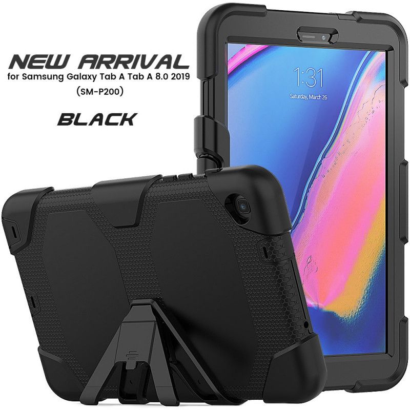 Skal för Samsung Galaxy Tab A 8" (2019) Svart Robust Silikon