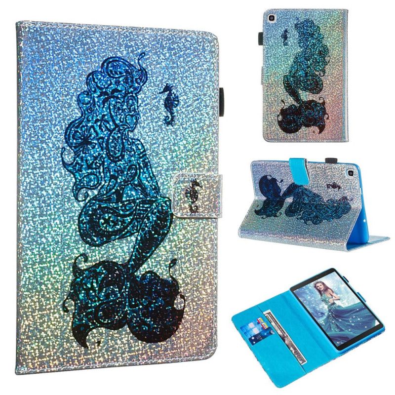 Skyddsfodral Samsung Galaxy Tab A 8" (2019) Sjöjungfru Glitter