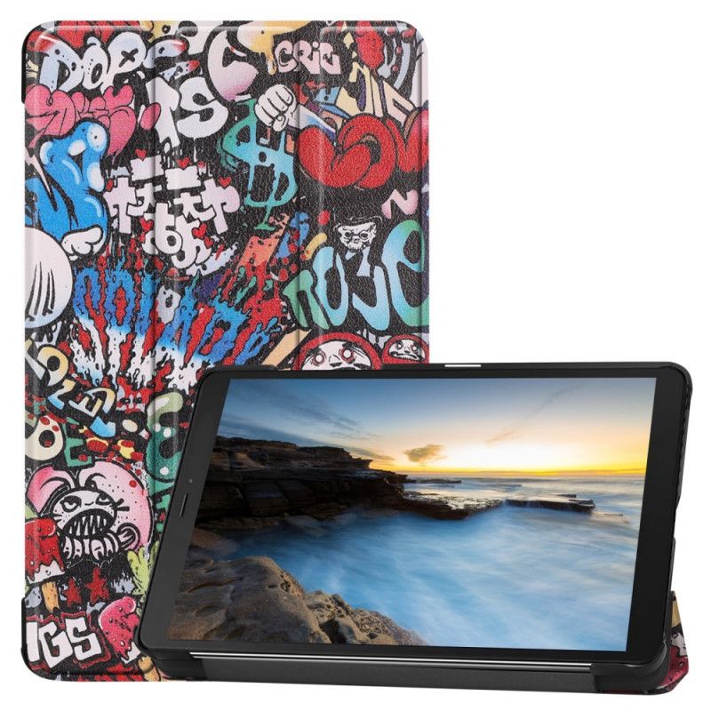 Smart Fodral Samsung Galaxy Tab A 8" (2019) Graffiti Kul