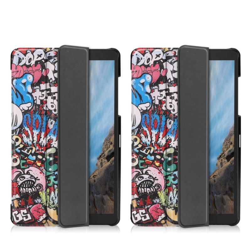 Smart Fodral Samsung Galaxy Tab A 8" (2019) Graffiti Kul