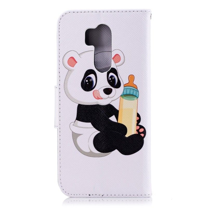 Läderfodral LG G7 ThinQ Mobilskal Babypanda