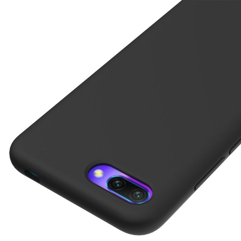 Skal Honor 10 Svart Mobilskal Silikonvätska