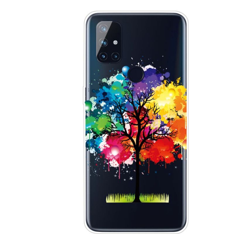 Skal OnePlus Nord N100 Mobilskal Transparent Akvarell Träd