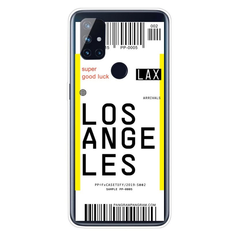 Skal OnePlus Nord N100 Ombordstigningskort Till Los Angeles