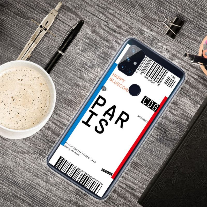 Skal OnePlus Nord N100 Ombordstigningskort Till Paris
