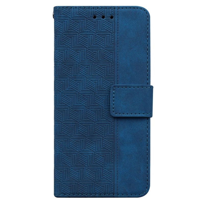 Läderfodral Xiaomi Redmi Note 13 Pro Plus 5g Telefonfodral Strappy Vävt Mönster