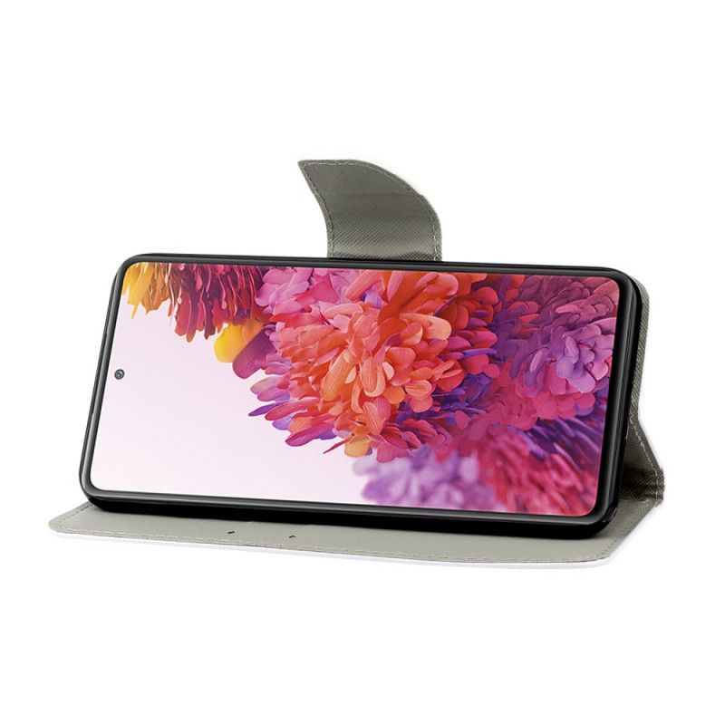 Fodral för Samsung Galaxy S20 FE Färgglada Blommor Med Rem