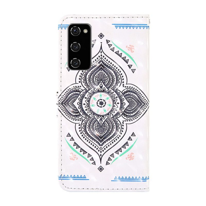 Fodral för Samsung Galaxy S20 FE Ljusfläckar Mandala Med Rem