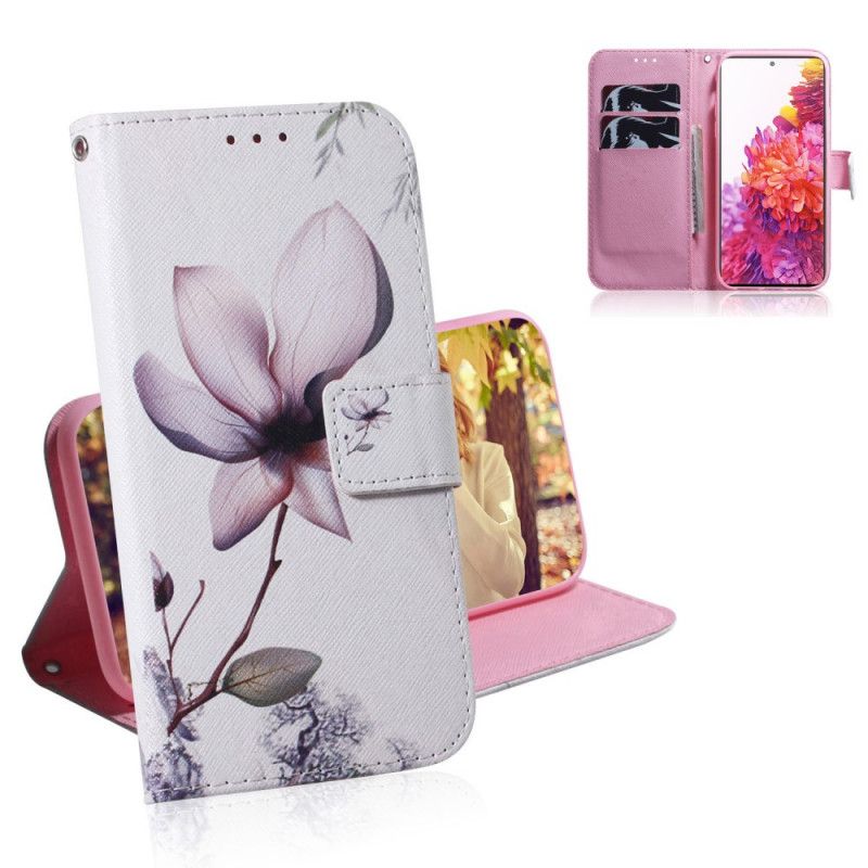 Fodral Samsung Galaxy S20 FE Gammal Rosblomma