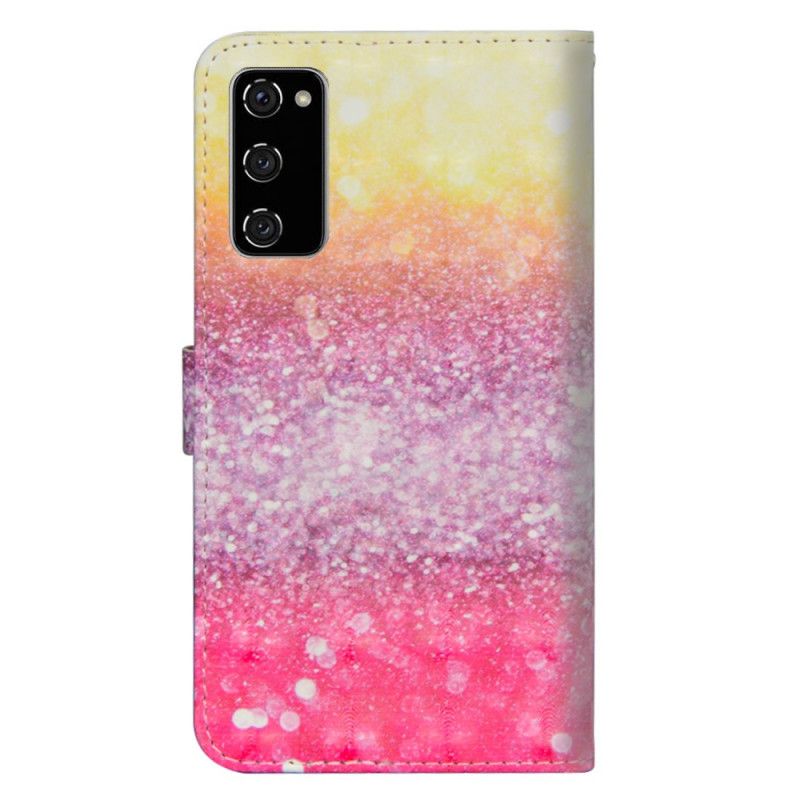 Fodral Samsung Galaxy S20 FE Gradient Magenta Glitter