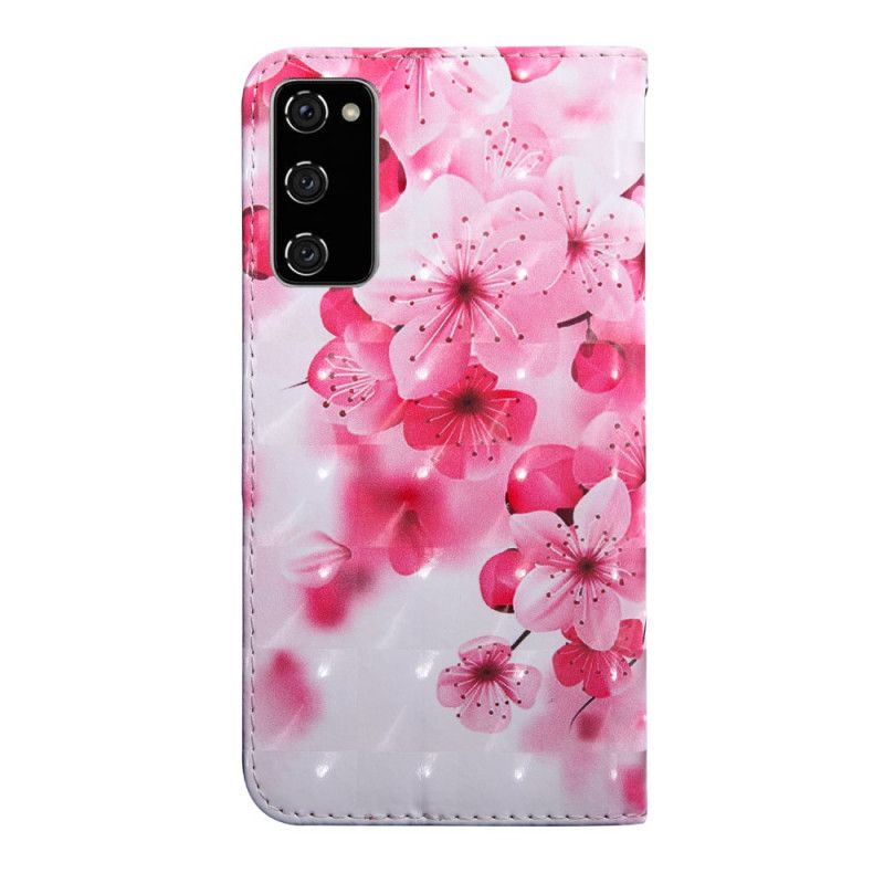 Fodral Samsung Galaxy S20 FE Rosa Blommor