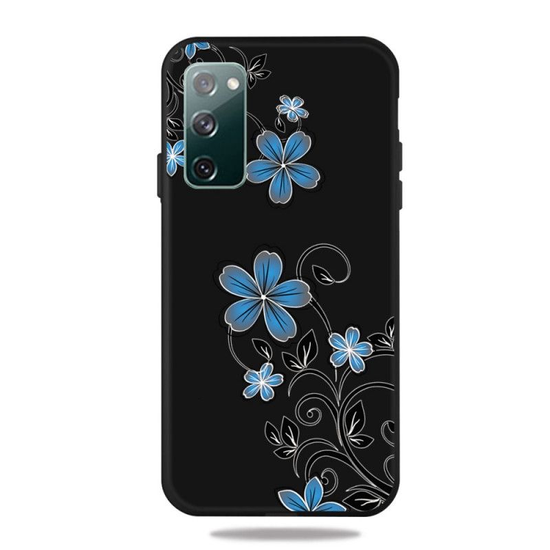 Skal Samsung Galaxy S20 FE Blå Blommor