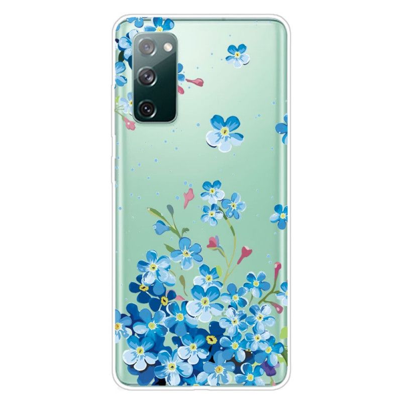 Skal Samsung Galaxy S20 FE Blå Blommor