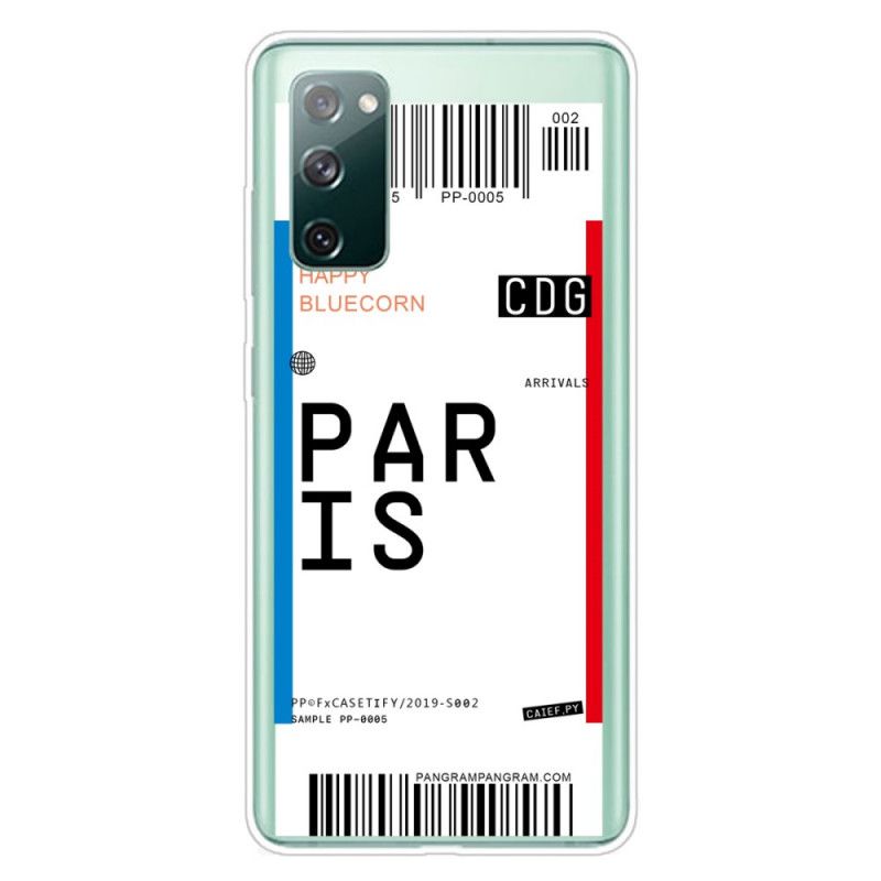 Skal Samsung Galaxy S20 FE Boardingkort Till Paris