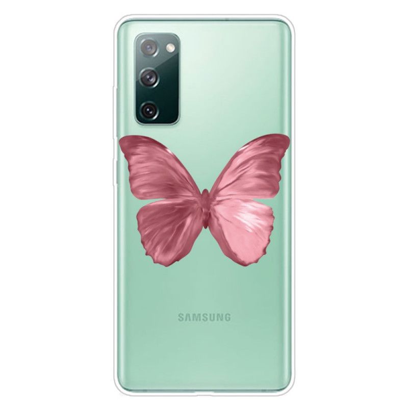 Skal Samsung Galaxy S20 FE Rosa Vilda Fjärilar