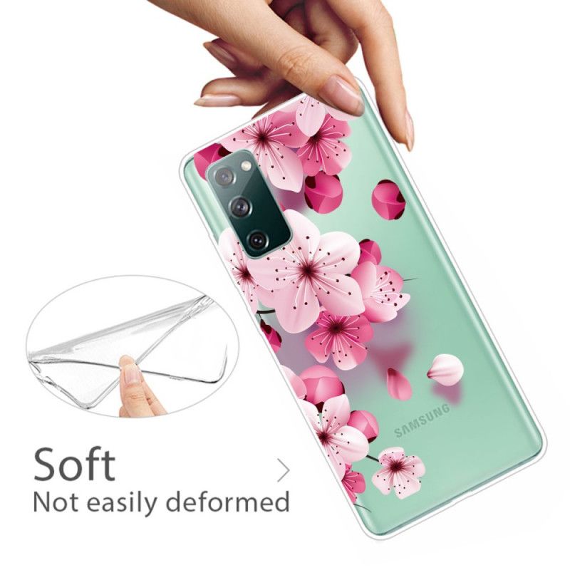 Skal Samsung Galaxy S20 FE Små Rosa Blommor