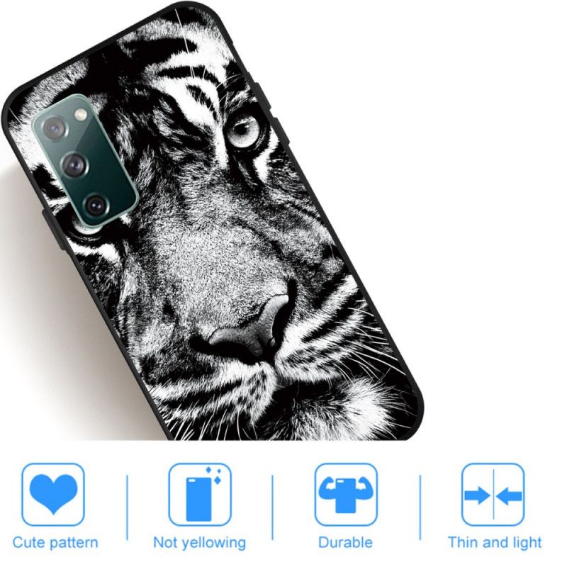 Skal Samsung Galaxy S20 FE Svartvit Tiger