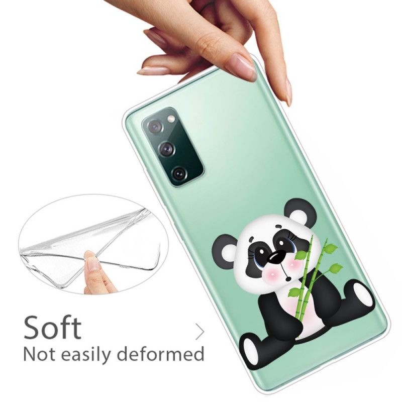 Skal Samsung Galaxy S20 FE Transparent Ledsen Panda