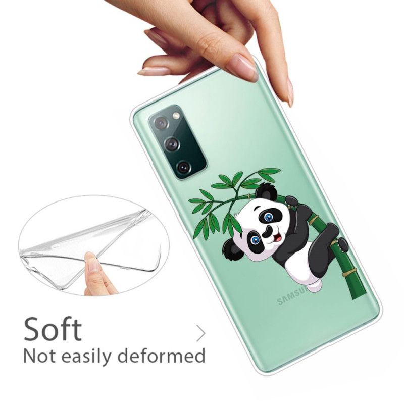 Skal Samsung Galaxy S20 FE Transparent Panda På Bambu