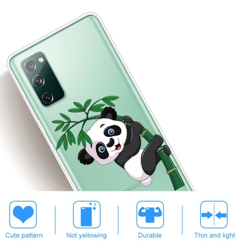 Skal Samsung Galaxy S20 FE Transparent Panda På Bambu