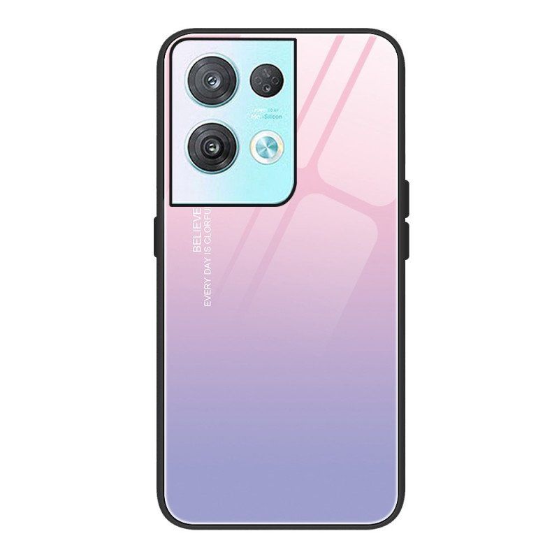 Skal Oppo Reno 8 Pro Gradient Härdat Glas