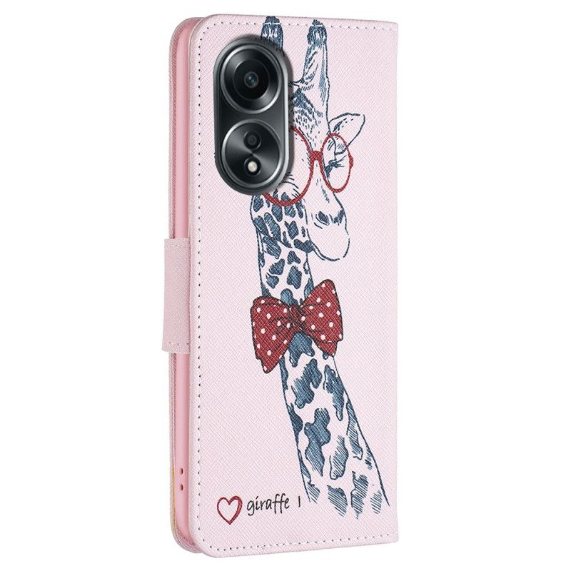 Fodral För Oppo A98 5g Intello Giraffe