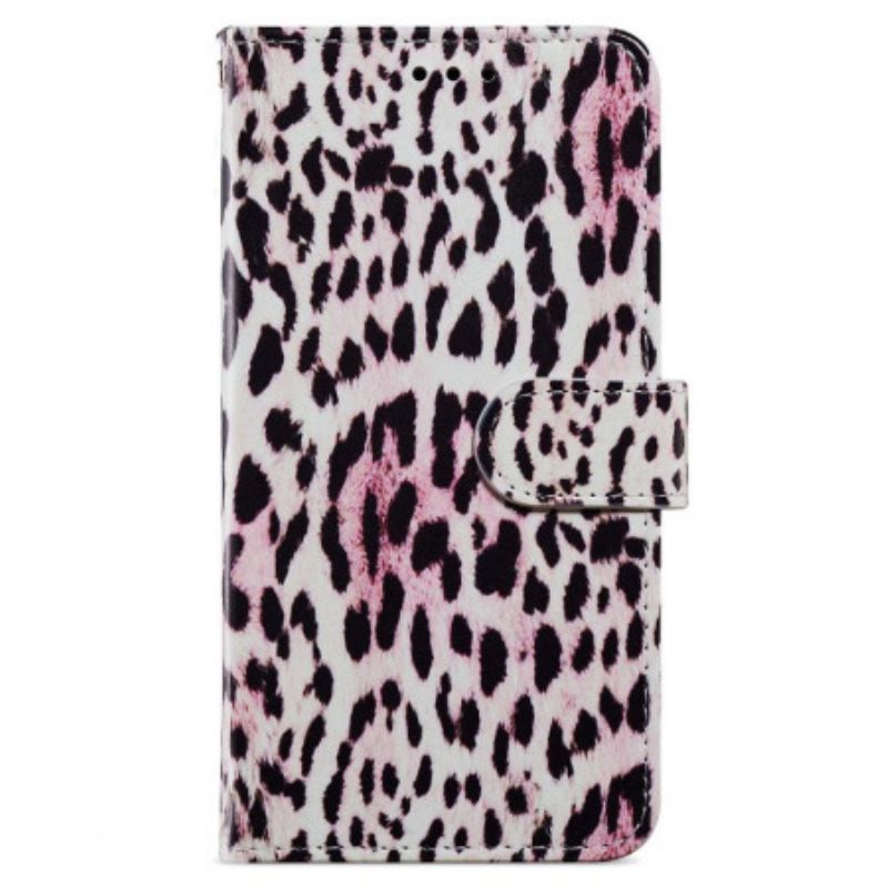 Fodral Oppo A98 5g Leopardmönster Med Rem