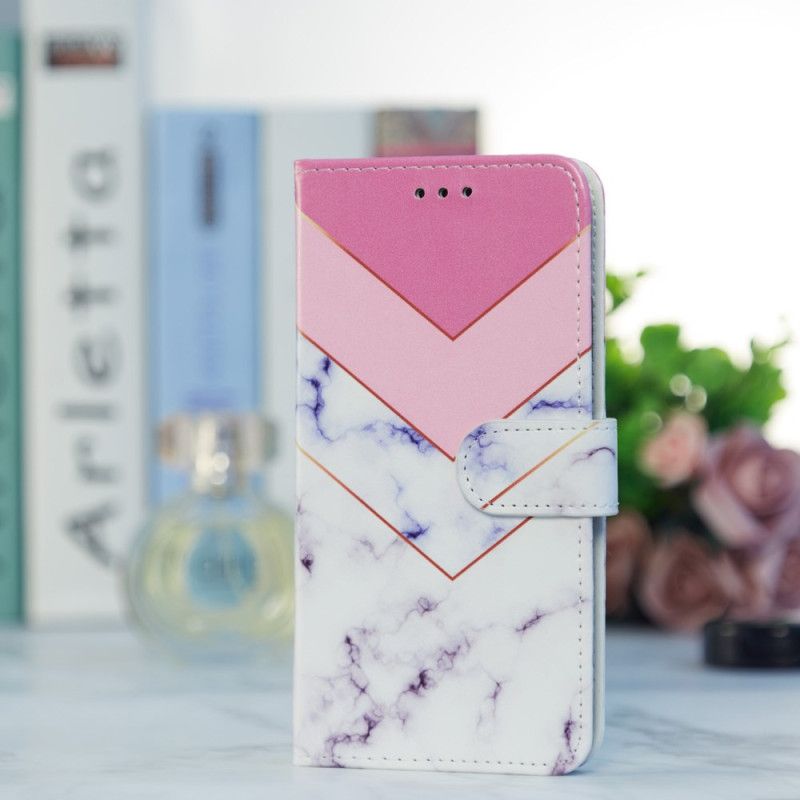 Fodral Oppo A98 5g Rökt Marmor Med Rem