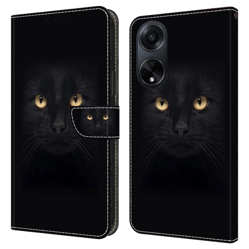 Fodral Oppo A98 5g Svart Katt