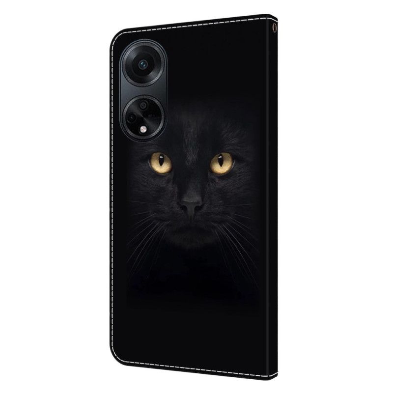 Fodral Oppo A98 5g Svart Katt