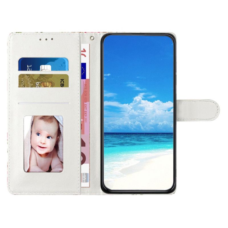 Läderfodral Oppo A98 5g Telefonfodral 3d Uggla Med Rem