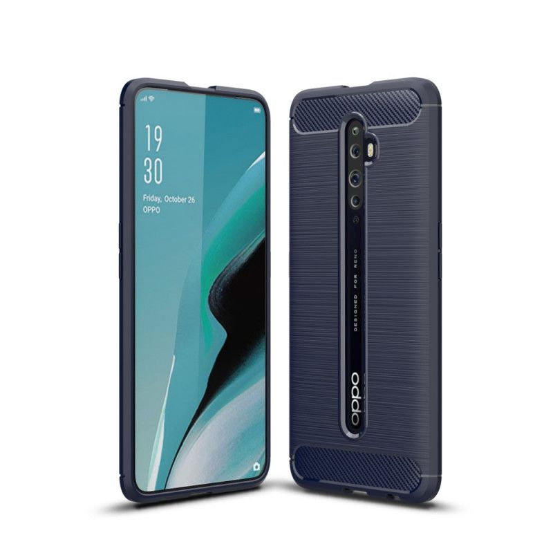 Skal Oppo Reno 2Z Svart Borstad Kolfiber