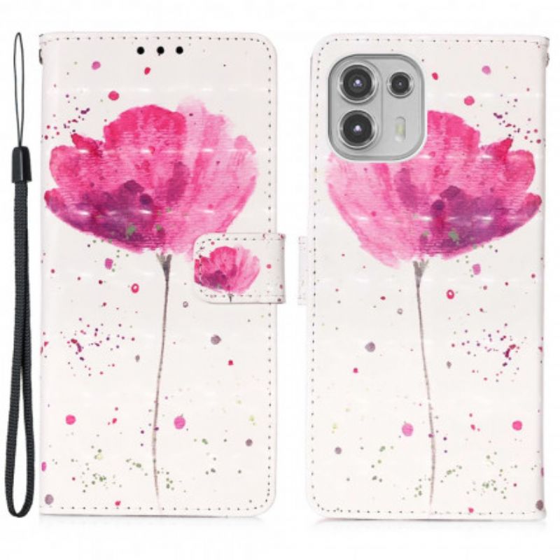 Fodral Motorola Edge 20 Lite Poppy Watercolor