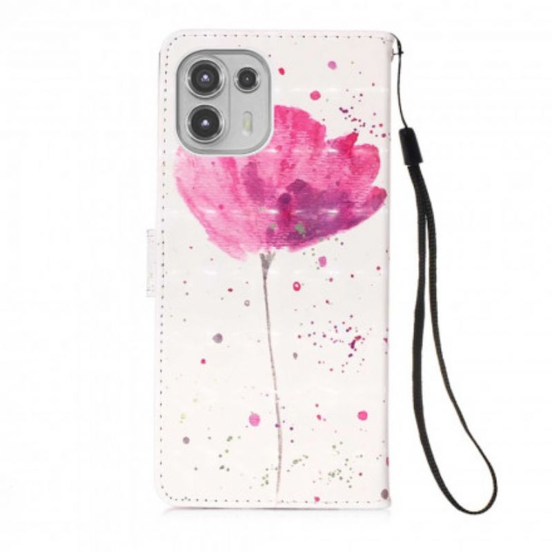 Fodral Motorola Edge 20 Lite Poppy Watercolor