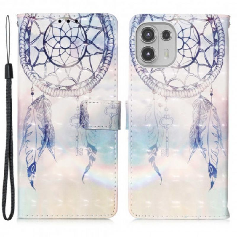 Fodral Motorola Edge 20 Lite Watercolor Dream Catcher