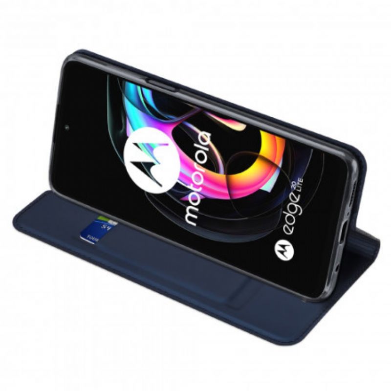 Folio-fodral Motorola Edge 20 Lite Skin Pro Dux Ducis