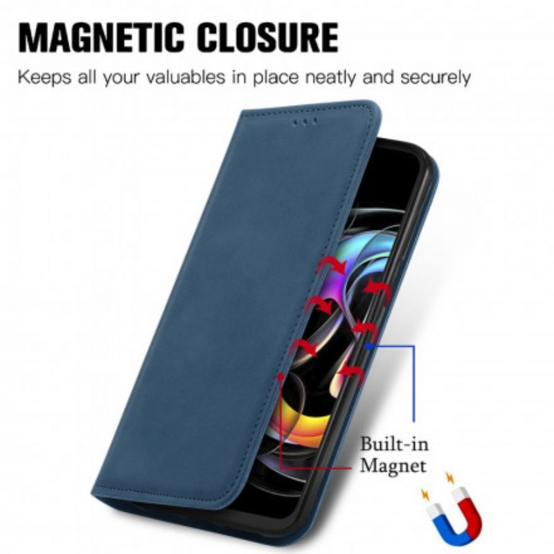 Folio-fodral Motorola Edge 20 Lite Skin-touch