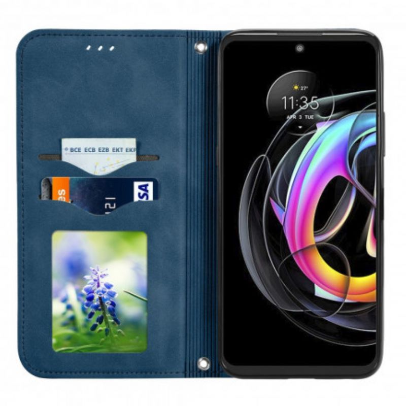 Folio-fodral Motorola Edge 20 Lite Skin-touch