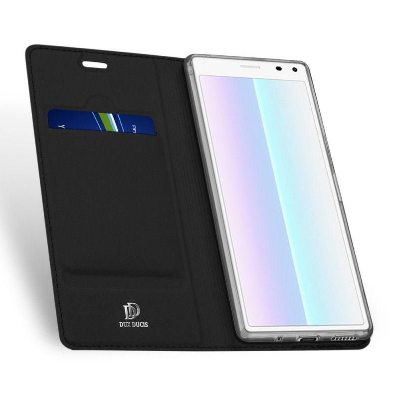 Folio-fodral Sony Xperia 8 Svart Dux Ducis Pro-Serie Hud