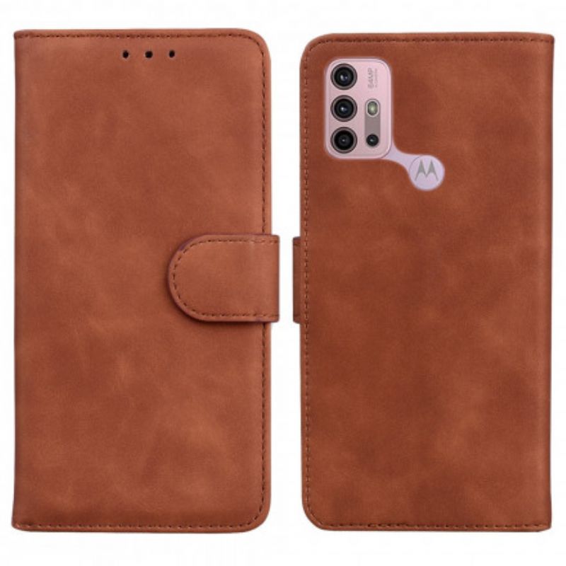 Fodral Moto G30 / G10 Style Leather Vintage Couture