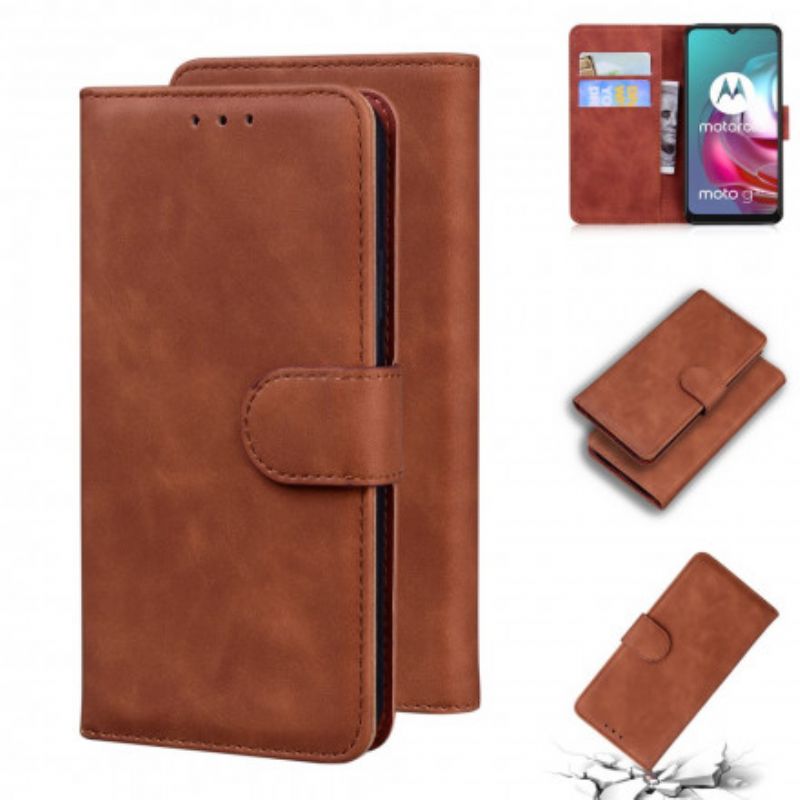 Fodral Moto G30 / G10 Style Leather Vintage Couture