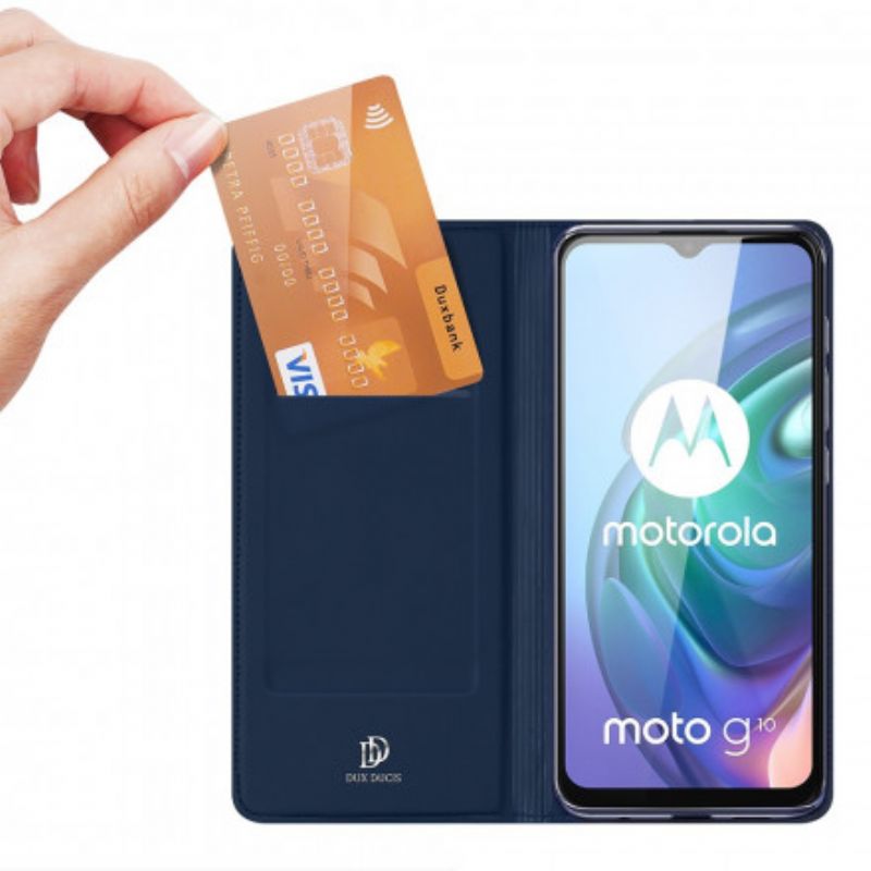 Folio-fodral För Moto G30 / G10 Skin Pro Dux Ducis