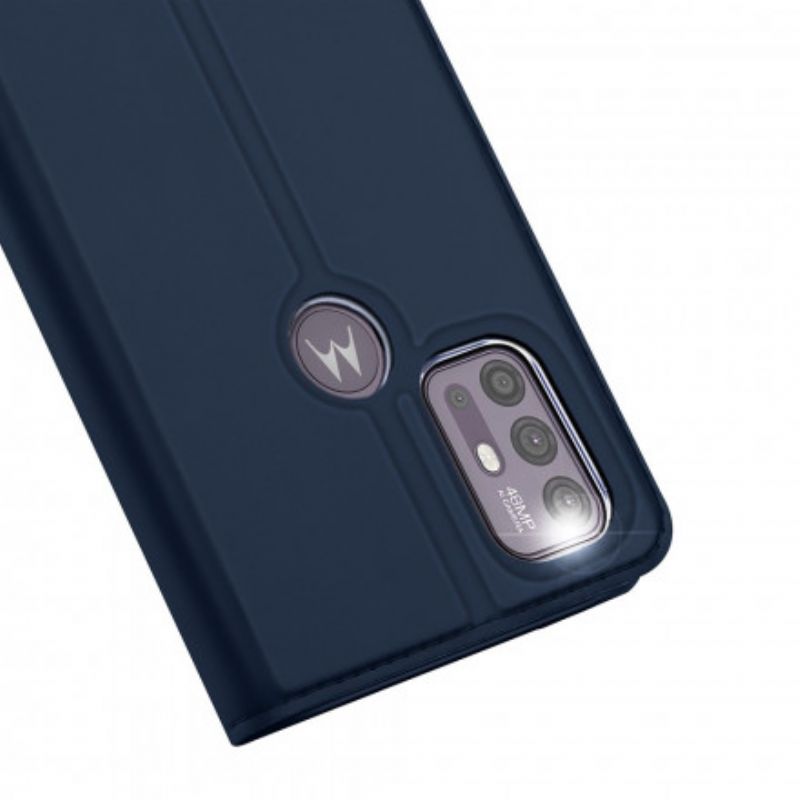 Folio-fodral För Moto G30 / G10 Skin Pro Dux Ducis