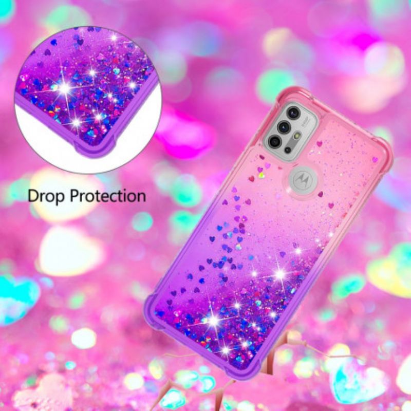 Skal För Moto G30 / G10 Glitterfärger