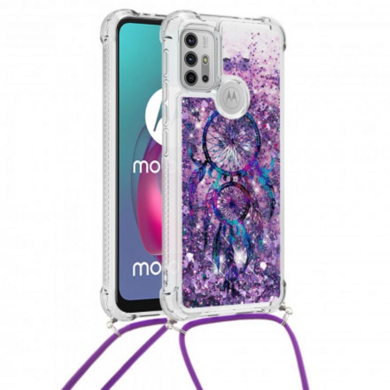 Skal Moto G30 / G10 Glitter Drawstring Dream Catcher